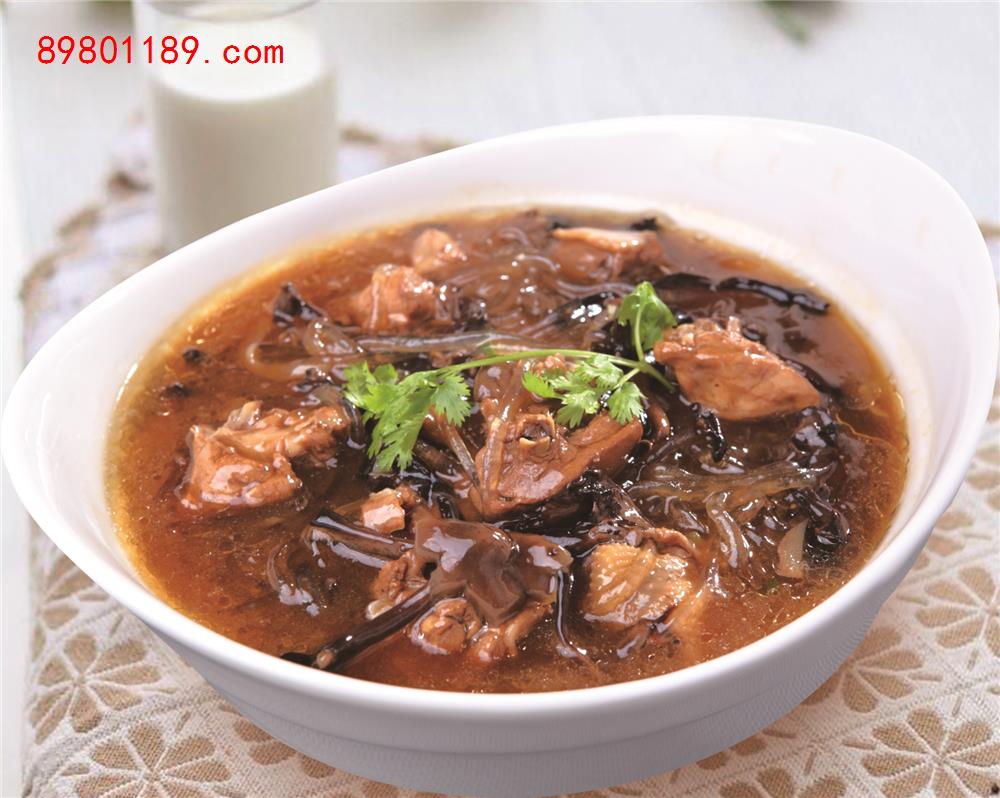 鸡炖蘑菇粉条